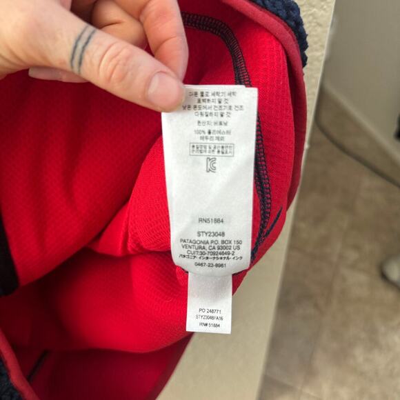 EUC Patagonia Blue Fleece Retro-X Vest - Picture 6 of 6